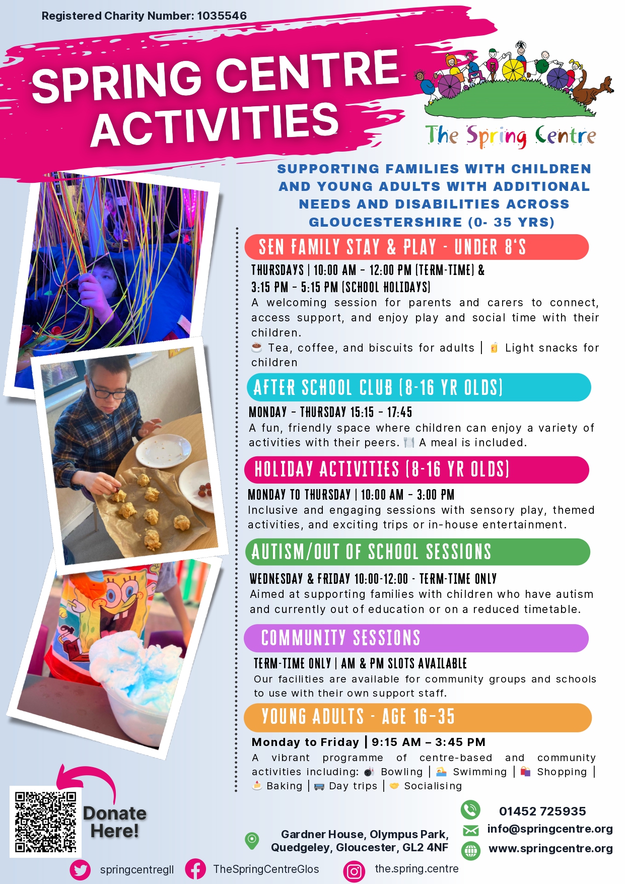 Spring Centre Activities